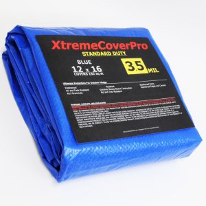 XtremeCoverPro Light Duty Blue Tarp 3.5mil 12'X16'