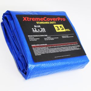 XtremeCoverPro Light Duty Blue Tarp 3.5mil 12'X20'