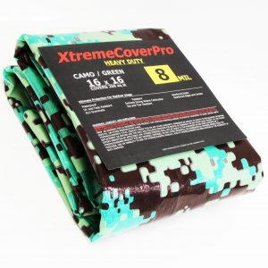 XtremeCoverPro Heavy Duty Camouflage Tarp 8mil camo 16'X16'