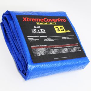 XtremeCoverPro Light Duty Blue Tarp 3.5mil 20'X20'