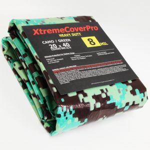 XtremeCoverPro Heavy Duty Camouflage Tarp 8mil camo 20'X40'