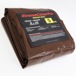 XtremeCoverPro Medium Duty Brown/Green Tarp 5mil 8'X10'